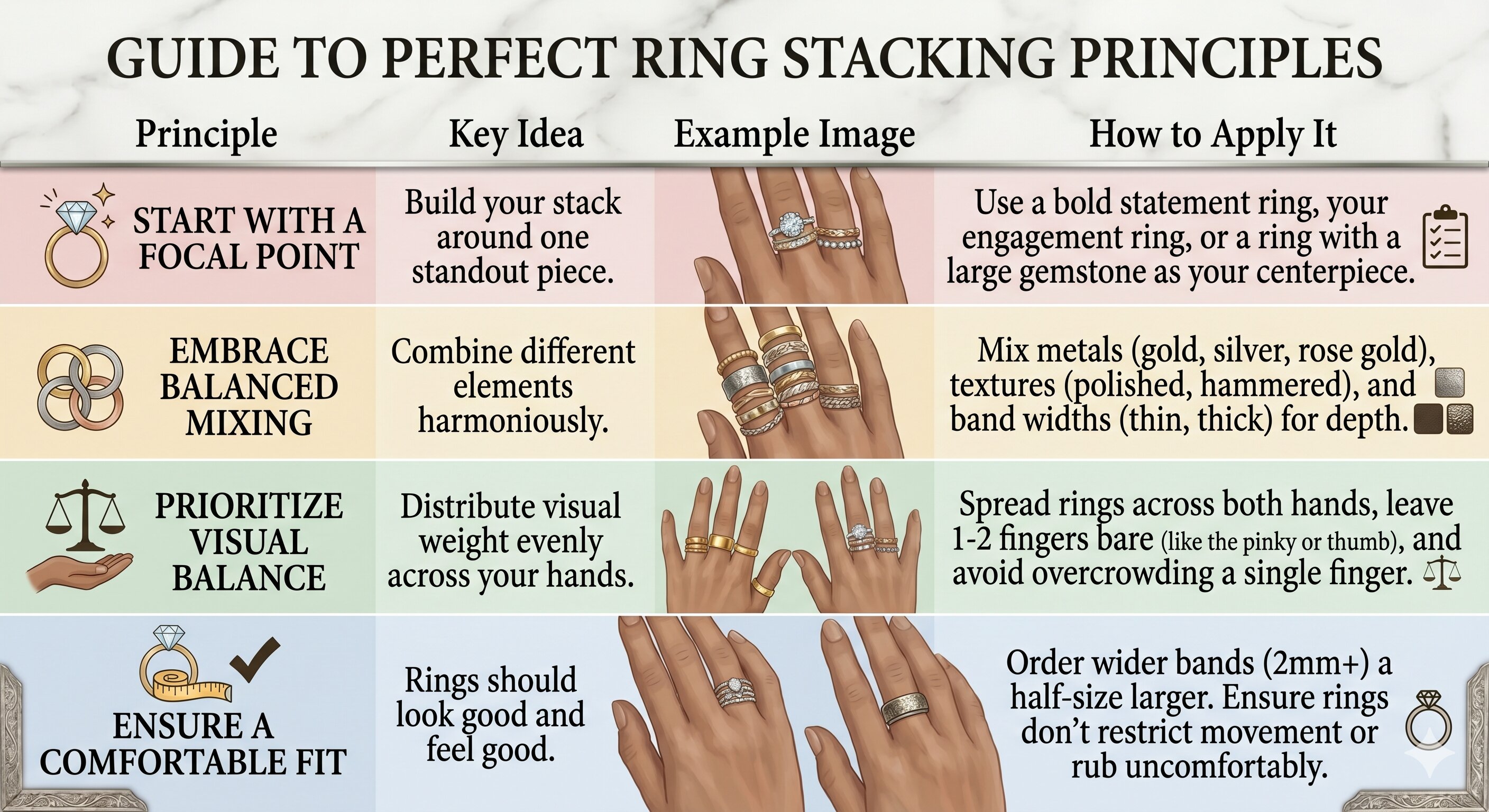 guide to perfect ring stacking principles